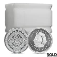 1/4 oz Aztec Calendar Silver Round .999 Fine (Tube of 20)