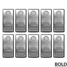 1 Kilo RCM Silver Bar (Lot of 10)