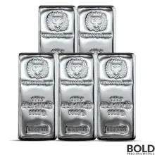 1 kilo Germania Mint Silver Bar (Box of 5)