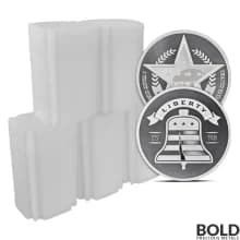 1 oz Asahi Liberty Bell Silver Round (Lot of 100)