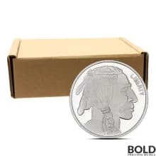 1 oz Silver Buffalo Monster Box (500 Rounds, BU)
