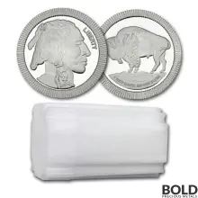 1 oz SilverTowne Buffalo Stacker Silver Round (Lot ot 100)
