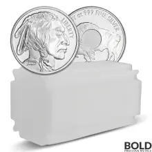 1 oz Sunshine Mint Buffalo Silver Round (Tube of 20)