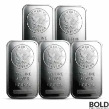 1 oz Sunshine Mint Silver Bar (Lot of 5)