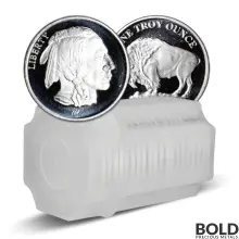 1 oz Asahi Buffalo Design Silver Round (Proof, Tube of 20)