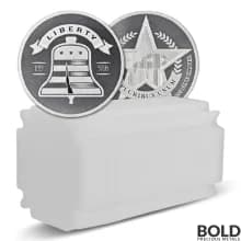 1 oz Asahi Liberty Bell Silver Round (Tube of 20)