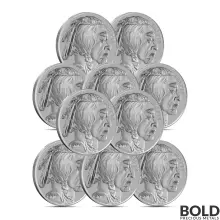 1 oz Sunshine Mint Buffalo Silver Round (Lot of 10)