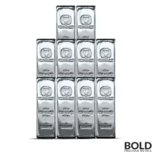 100 oz Germania Mint Silver Bar (Box of 10)