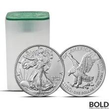2023 1 oz American Eagle Silver Tube (20 Coins, BU)