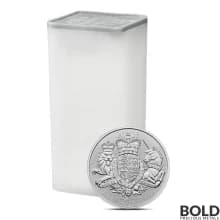 2023 1 oz British Royal Arms Silver Coin BU - Tube of 25