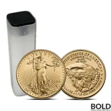 2024 1/10 oz American Eagle Gold Coin - Tube of 50 (BU)