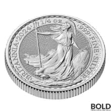 2024 1/4 oz British Royal Mint Britannia Silver - 19 Coin Tube (BU)