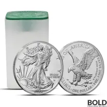 2024 1 oz American Silver Eagle Tube (20 Coins, BU)