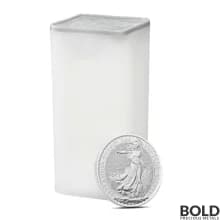 2024 1 oz British Royal Mint Britannia Silver 25 Coin Tube (BU)