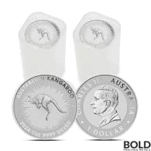 2024 1 oz Perth Kangaroo Silver Coin BU - Lot of 50 (2 Tube of 25)