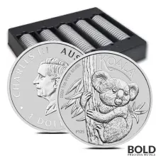 2024 1 oz Perth Koala Silver Coin - Box of 100 (BU)
