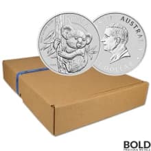 2024 1 oz Perth Koala Silver Coin - Box of 100 (BU)