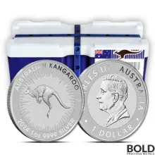 2024 1 oz Perth Silver Kangaroo Monster Box (250 Coins, BU)
