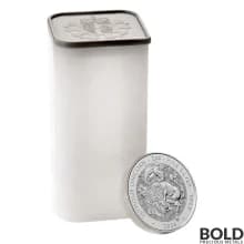 2024 2 oz British Tudor Beasts: Seymour Unicorn Silver - 10 Coin Tube (BU)