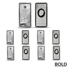 Lot of 10 - 2023 250 Gram St. Helena East India Company Silver Bar