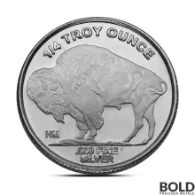 Silver - 1/4 oz Buffalo Round