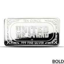Silver 10 oz Flag Bar