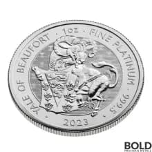 2023 Great Britain Tudor's Beasts: Yale of Beaufort - 1 oz Platinum BU