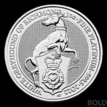 2022 Platinum Great Britain Queen's Beasts (Greyhound) - 1 oz