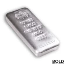 1 Kilo PAMP Suisse Silver Bar (Lot of 5) 999 Fine