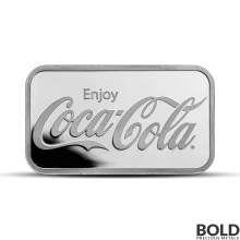 1 oz Coca-Cola Silver Bar -Tube of 20