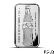 1 oz Coca-Cola Silver Bar -Tube of 20