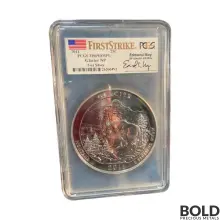 2011 Silver 5 oz ATB Glacier NP First Strike PCGS MS69 DMPL (Moy)