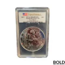 2017 Silver 5 oz ATB Ozark Riverways NP First Strike PCGS MS69 DMPL