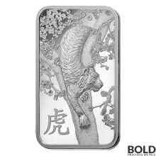 2022 PAMP 1 oz Lunar Tiger Silver Bar