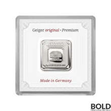 Silver 5 Gram Geiger Edelmetalle Square Bar (Capsule)