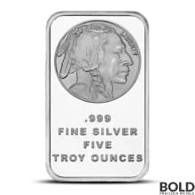 5 oz Buffalo Silver Bar (SilverTowne)