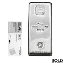Silver 100 oz Australian Bullion Co (ABC) Cast Bar