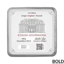 Silver 500 Gram Geiger Edelmetalle Cast Bar