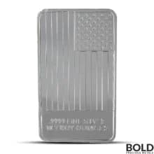10 oz Flag Silver Bar (CNT Minting)