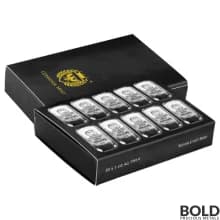 1 oz Germania Mint Silver Cast Bar - 200 Pieces Box