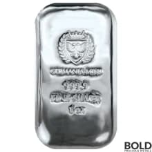 1 oz Germania Mint Silver Cast Bar - 200 Pieces Box