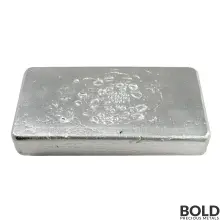 Silver 50 oz SilverTowne Poured Bar