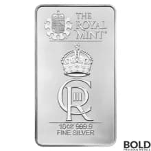 Silver 10 oz Great Britain Royal Celebration Bar
