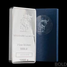 2022 Silver 1 Kilo Tokelau Goddess Europa Coin Bar