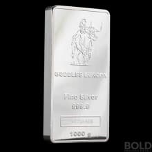 2022 Silver 1 Kilo Tokelau Goddess Europa Coin Bar