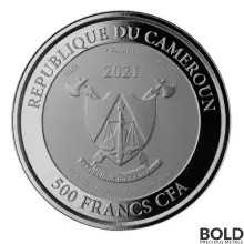 2021 Cameroon Mandrill Monkey 1 oz Silver BU