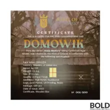 2022 Silver Cameroon Slavic Beastiary: Domowik 3 oz Antique High-Relief