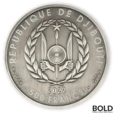 2022 Djibouti Tutankhamun Puzzle Coin 500 gram Silver