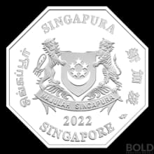 2022 Singapore Year of Tiger .999 Silver 1 oz Proof Coin