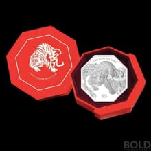 2022 Singapore Year of Tiger .999 Silver 1 oz Proof Coin